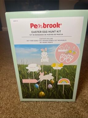 Pembrook Pink Easter Egg Hunt Yard Sign Kit